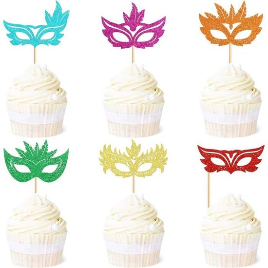 12 Pièces Décorations Gâteau En Ballon Coloré Pics À