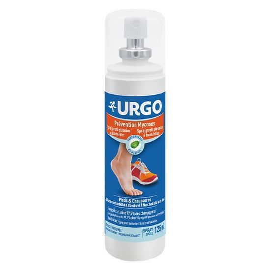 Spray Prévention Mycoses Pieds & Chaussures - URGO - Assainit et protège - 125ml