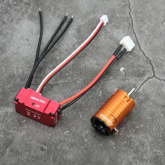 Kit Moteur Sans Balais RC 4600KV – ESC 35A Et Carte De Programmation Pour Voiture 1/16 1/18 – Puissant Et Durable Pour Modélisme