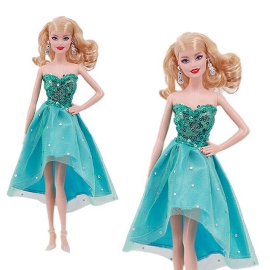 32 PCS Vêtements Et Accessoires Pour Poupée Barbie 11 Pouces - 10 Robes, 10 Chaussures, 6 Couronnes Et Accessoires, Idéal Créativité