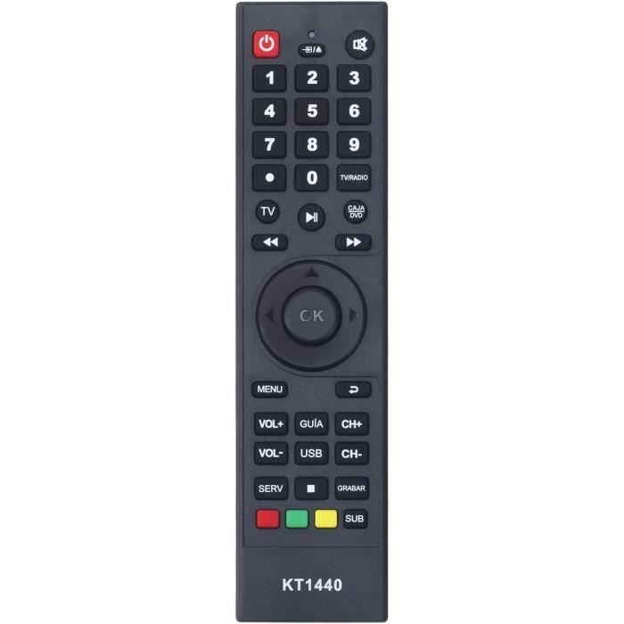 Nouveau KT1440 Télécommande de Remplacement KT1440 Télécommande pour Haier TV pour Panda TV pour ATEC TV pour DTV TV pour.[Z2072]