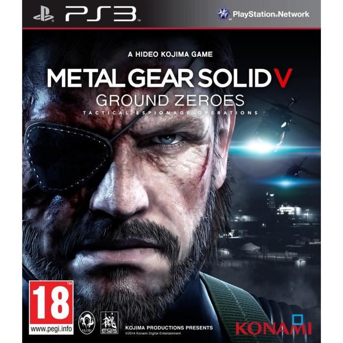 Metal Gear Solid V: Ground Zeroes Jeu PS3