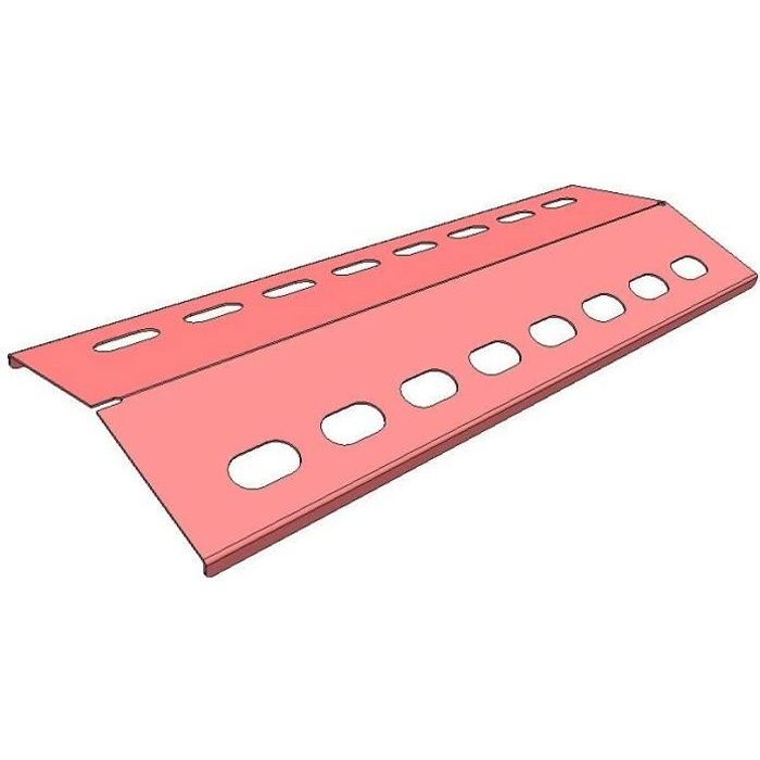 Pièces de rechange pour barbecue Hz1BBQ de V2A Répartiteur de Flamme en Acier Inoxydable pour Barbecue à gaz 385 x 100 m 162564