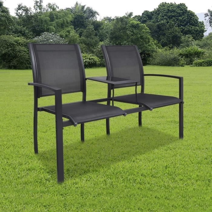 Magic'2286Classique -Banc de Jardin Chaise de jardin Terrasse Contemporain - Banquette de Jardin Sièges de jardin à 2 places 131 cm