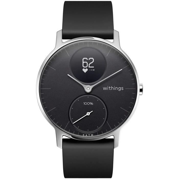 MONTRE SPORT Withings Steel HR - Montre Connectée Hybride - Suivi d'Activité, GPS Connecté, Suivi de Fr&eac175