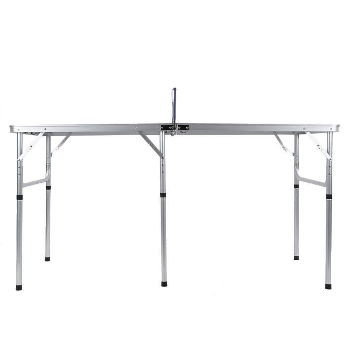 Fdit Ensemble de tennis de table Accessoire d'intérieur durable de ping-pong réglé avec la table pliable nette de tennis de table