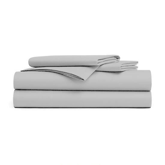 DUBLANC Drap Plat 180x290cm GRIS CLAIR.