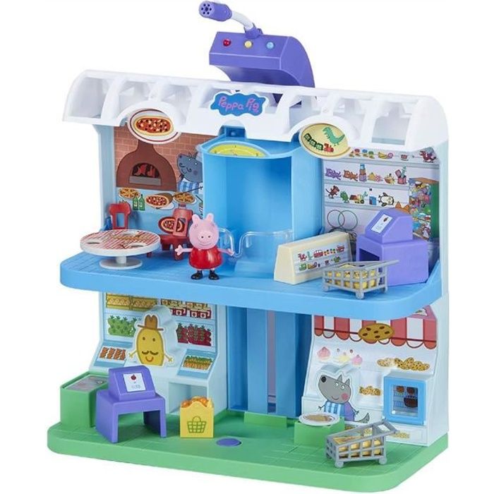 Centre Commercial - Jeu Complet - Peppa Pig - avec Figurine et Accessoires