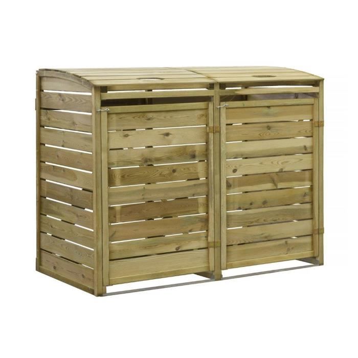 CACHE-POUBELLE DOUBLE SARNY - 150 X 80 X 120 CM