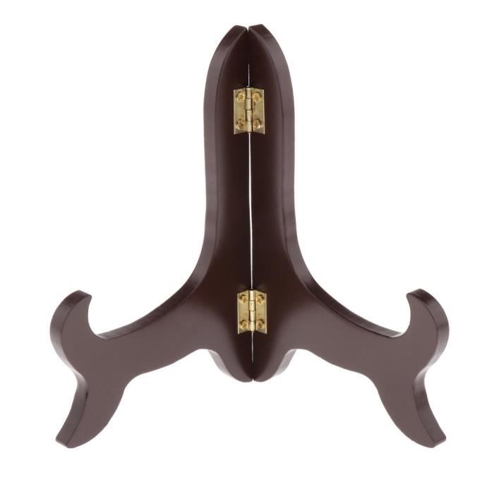 Chevalet de Porte-présentoir de Luxe en Bois pour Assiettes, Photos 15.3cm HILABEE2
