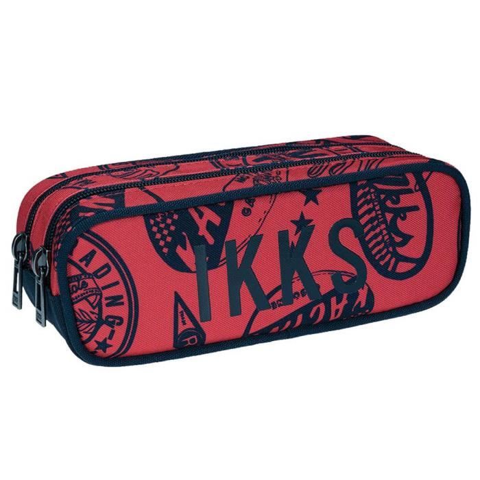 Trousse IKKS Urban R Rouge 22 CM - 2 Cpt