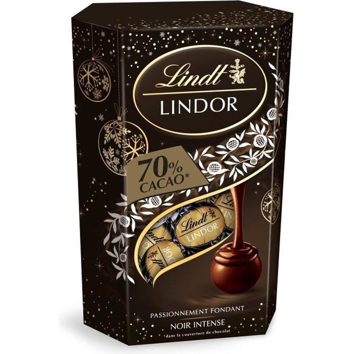 LINDT & SPRÜNGLI Lindor Cornet Noir 70% - 200 g