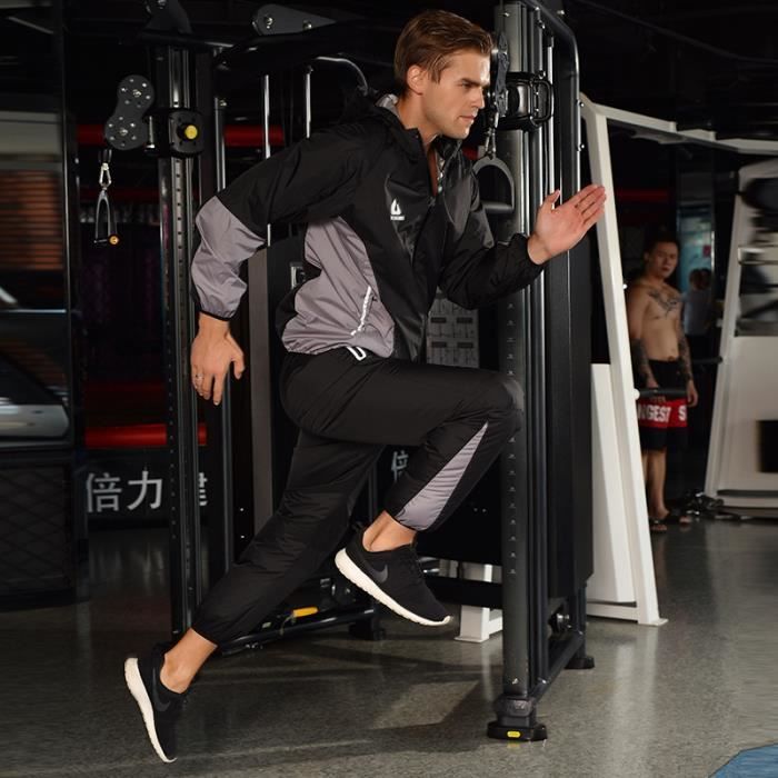 Combinaison De Sudation Couples Fitness Capuche Survêtement Minceur Entraînement Sauna Suit Homme Femme Perte De Poids