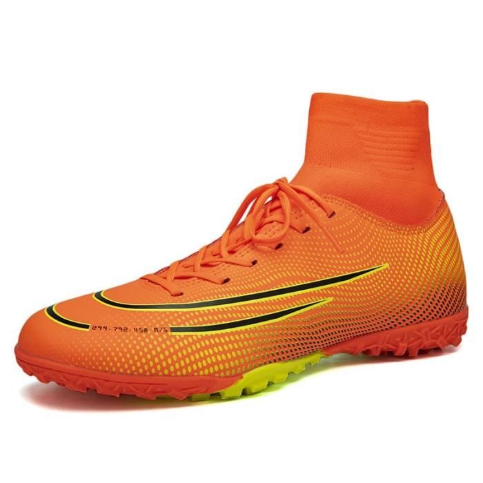 Chaussures de football imperméables et respirantes grande taille pour homme Crampons courts