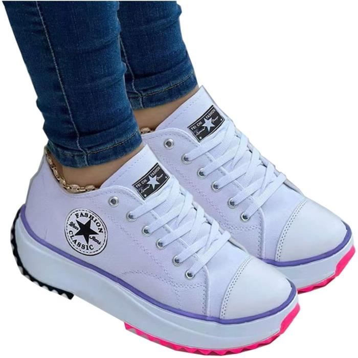 2022 Canvas Shoes Women Fashion,Chaussures en Toile Femmes Mode Formateurs, Womens Trainers, Platform Shoes Ladies Sneakers