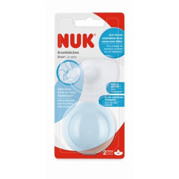 NUK 2 Bouts de sein protecteurs avec étui