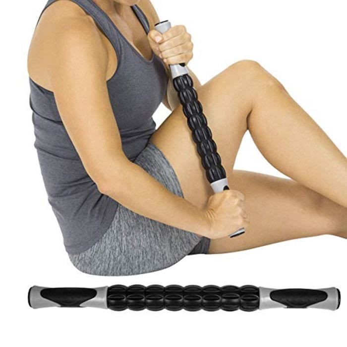 Rouleau de Massage, Bâton de Rouleau Musculaire, Massagiste de Réflexologie Ergonomique pour les coureurs d'entraînement d'athlètes