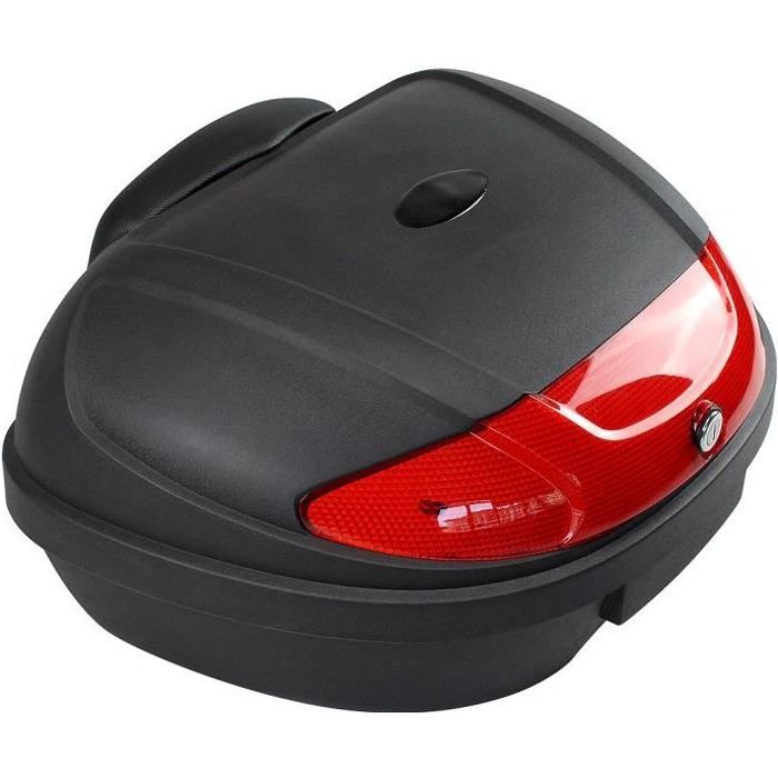 Coffre pour Casque, Top Case Universel, Noir, 52 Litre(s), Avec coussin dorsal, Matériau: PP, Plastique