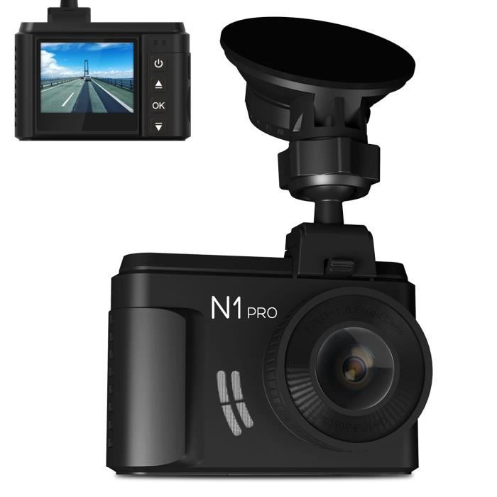 VANTRUE N1 Pro Mini Caméra de Voiture 1080P HD 1.5‘LCD Caméra Embarquée avec Vision Nocture Étoile et Super Condensateur Max 256 G