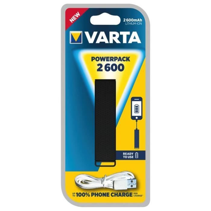 VARTA - Powerpack noir 2600 mAh