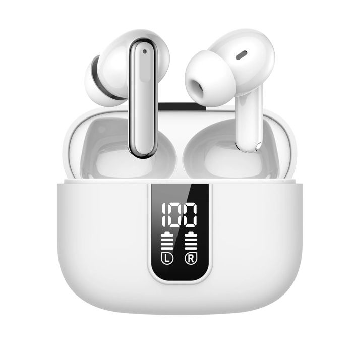 ANC & ENC TWS écouteurs Sans Fil Avec Affichage LED Annulation Active Du Bruit Dans Les