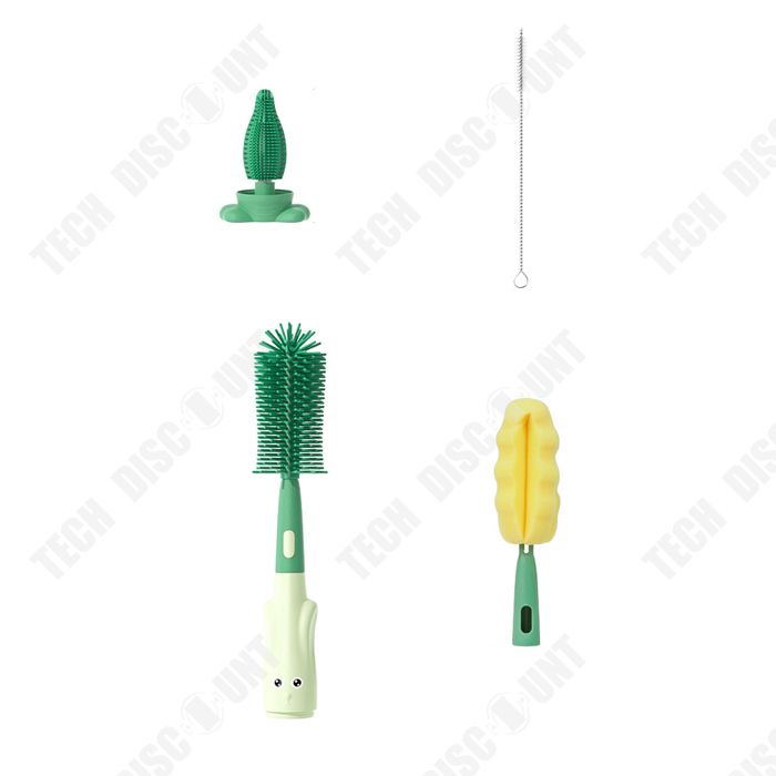 Pinceau gobelet de couleur Brosse en éponge pour biberon, lait pour bébé, nettoyage, Pigeon