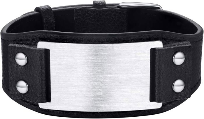 Bracelet Homme/femme 3 Bandes Cuir Marron Et Coton - Taille Réglable - Neuf Sans Boîte