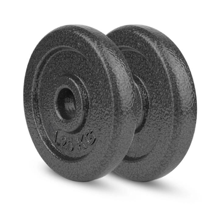Wuuhoo® disques d'haltères Manuel 27/29mm - set de 2 poids d'haltères