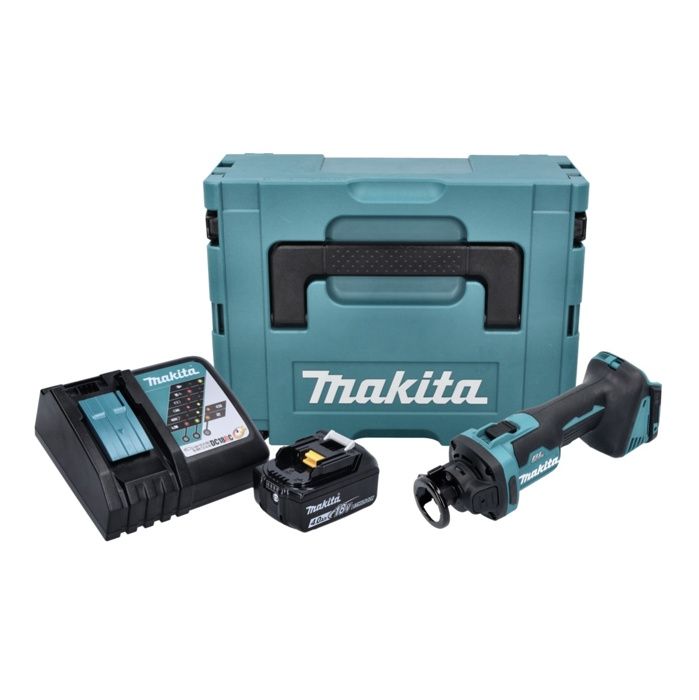 Makita DCO 181 RM1J Affleureuse plaque de plâtre sans fil 18 V 32000 Umin Brushless + 1x Batterie 4 0 Ah + Ladegert + Makpac - vue 2