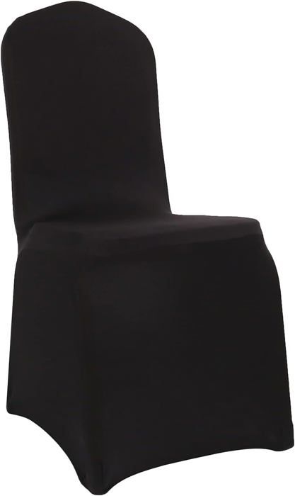 Lot De 12 Housse De Chaise De Banquet Extensibles En Élasthanne Avec Jupe Oxford - Blanc - Style Hôtel Élégant