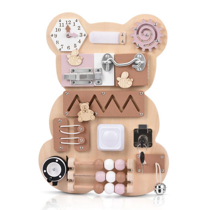 Tableau D'Activités Montessori En Bois Pour Tout-Petits, Jouet