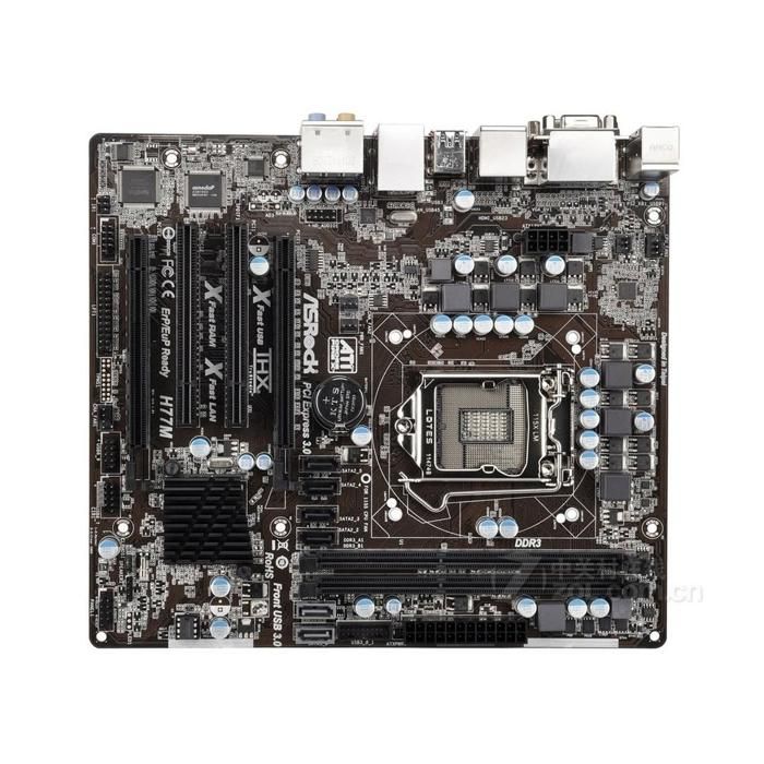 Carte mère ASRock H77M Intel H77 LGA 1155 2xDDR3 16GB Micro ATX - Asrock