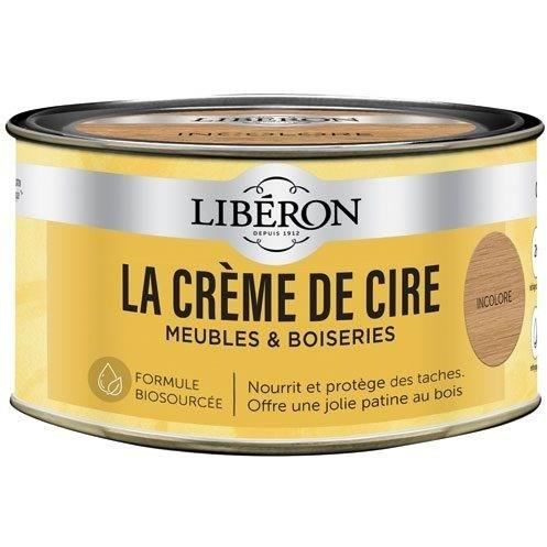 Liberon La crème de cire - Meubles et boisseries - Pâte - Pot - 025 L - Incolore