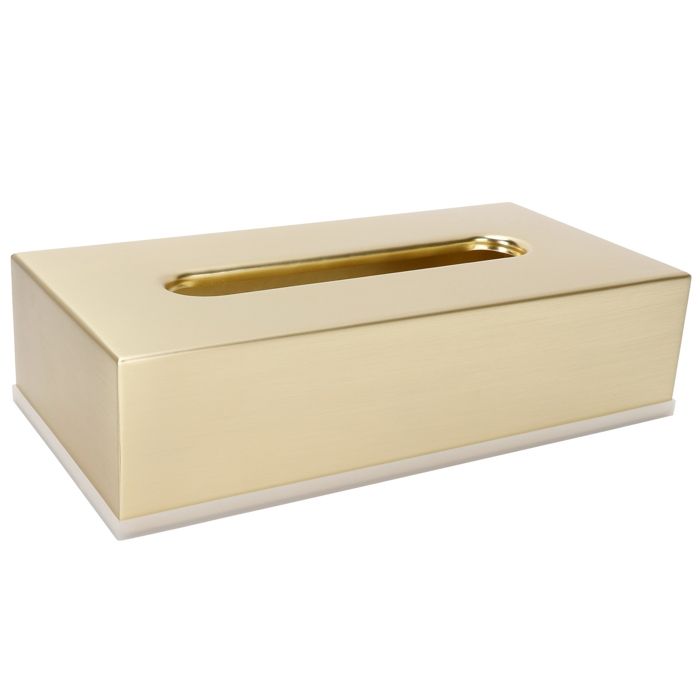 Boîte à mouchoirs innovante rectangulaire en acier inoxydable 304, porte- serviettes en papier doré - Maison Boîte à mouchoirs innovante rectangulaire en acier inoxydable 304, porte- serviettes en papier doré - Maison