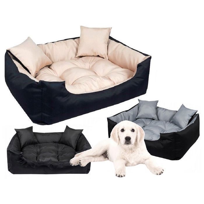 Comparer les prix de Lit pour chien ECCO 115x95 cm imperméable beige