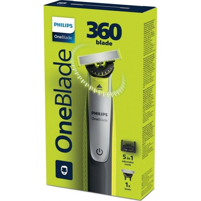 Rasoir Électrique Hybride Corps Et Visage Oneblade 360 Philips Le Paquet Avec Un Kit Compris - vue 2