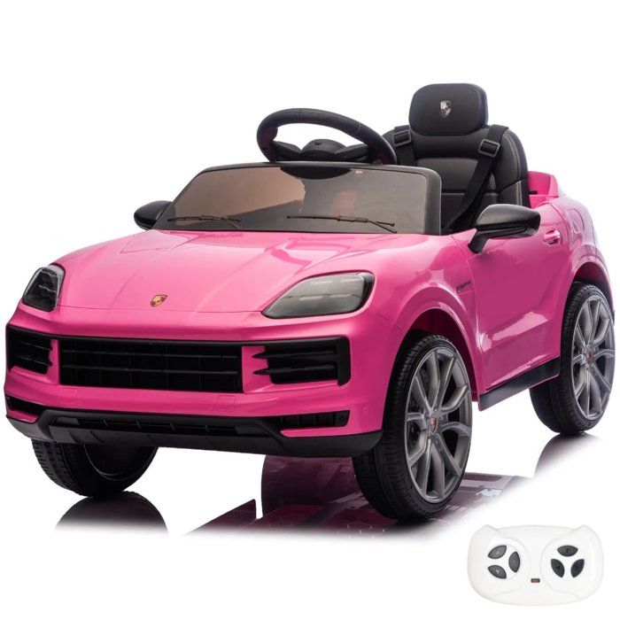 Voiture Électrique pour Enfants - Porsche Cayenne - 12V - 1 à 5 ans - Rose