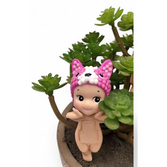 BB ANGELL PERLE SÉRIE HIPPERS CHIEN création fait main figurine jouet type Sonny angel cadeaux anniversaire collection MDF