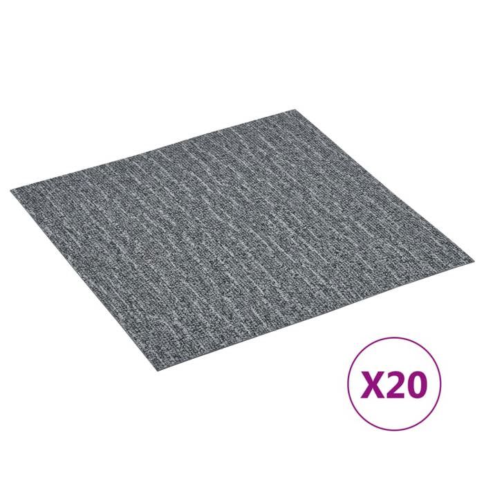 Dalles de plancher autoadhésives en PVC vidaXL 20 pièces 186 m² 305x305 cm Épaisseur 15 mm - vue 4