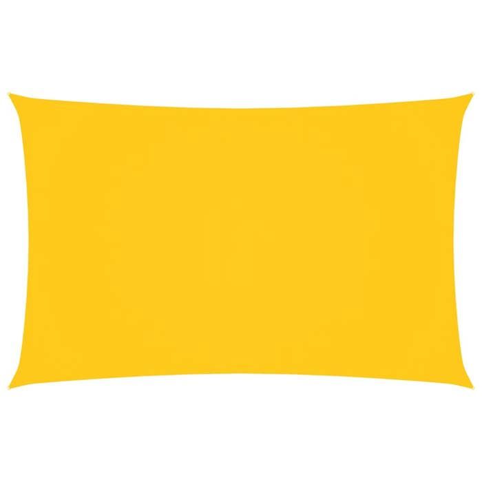 “Winter SaleTOP Accesoire ombre balcon Jaune - Voile de parasol tissu oxford rectangulaire 2x5 m jaune PRO40336
