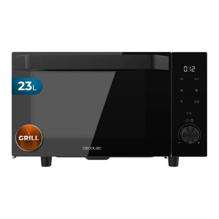 Cecotec Micro-ondes sans Plateau avec Grill Proclean 6140 Flatbed Door. 800W+1000W Grill 23L Porte Rabattable 13 Niveaux