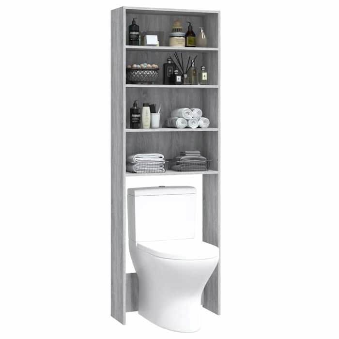 Meuble pour machine à laver - SARAZYJ - Colonne salle de bains - Sonoma gris - 64x24x190cm Hot45893395