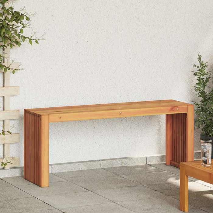 vidaXL banc Huile Naturelle 110 x 30 x 45 cm Bois de teck massif 4108118