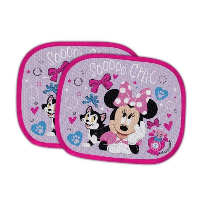 Pare-soleil de fenêtre Disney Minnie So Chic ensemble de 2 pièces. Numéro darticle : FML752667