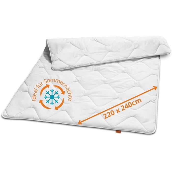 XDREAM Pure Couette d'été ultra légère 220 x 240 cm