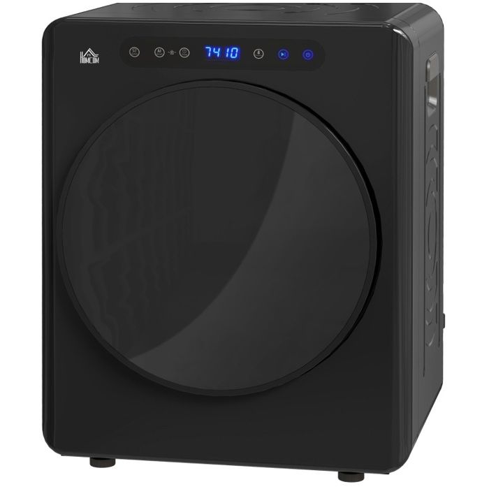 Sèche-linge compact à évacuation 4 kg 6 programmes 40-60°C commande tactile écran LED noir