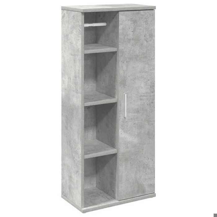 Les SoldesMeuble de salle de bain - 1 PC - Armoire Bas - Pour WC - avec porte-rouleau gris béton 172183 LH4302 vsw58c