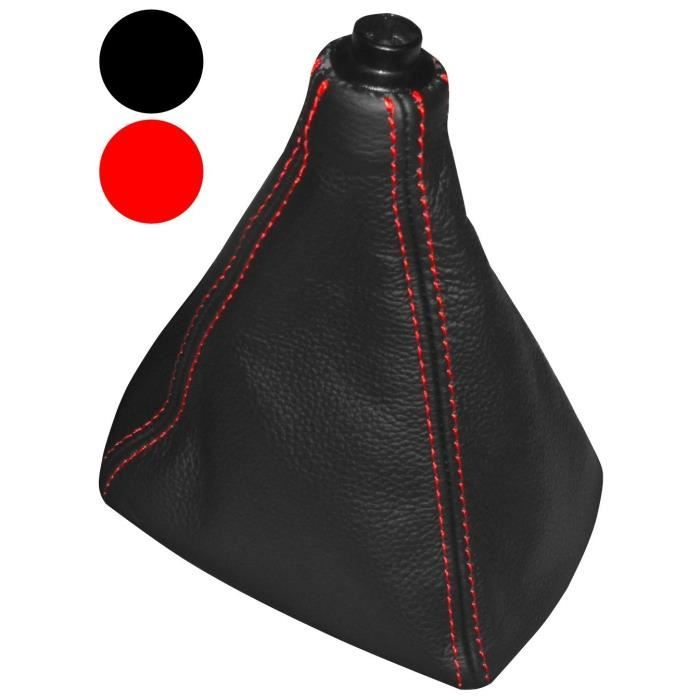 Soufflet De Levier De Vitesses En Cuir Véritable Pour Mercedes W123 (1976-1985) - Noir
