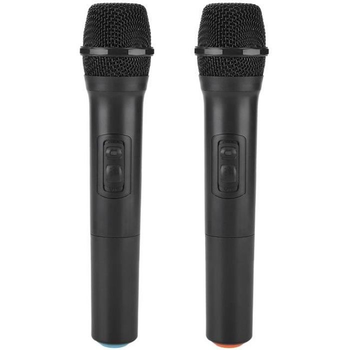 Microphone à main sans fil universel VHF avec récepteur - antenne pour karaoké - réunion de travail