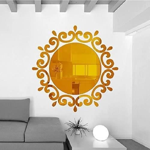 DONGDA Grand Miroir Mural Adhesif Acrylique, Sans Cadre En 4 Parties, Autocollant Pour Porte Mur Couloir (4 Parties, 30cm X 30cm